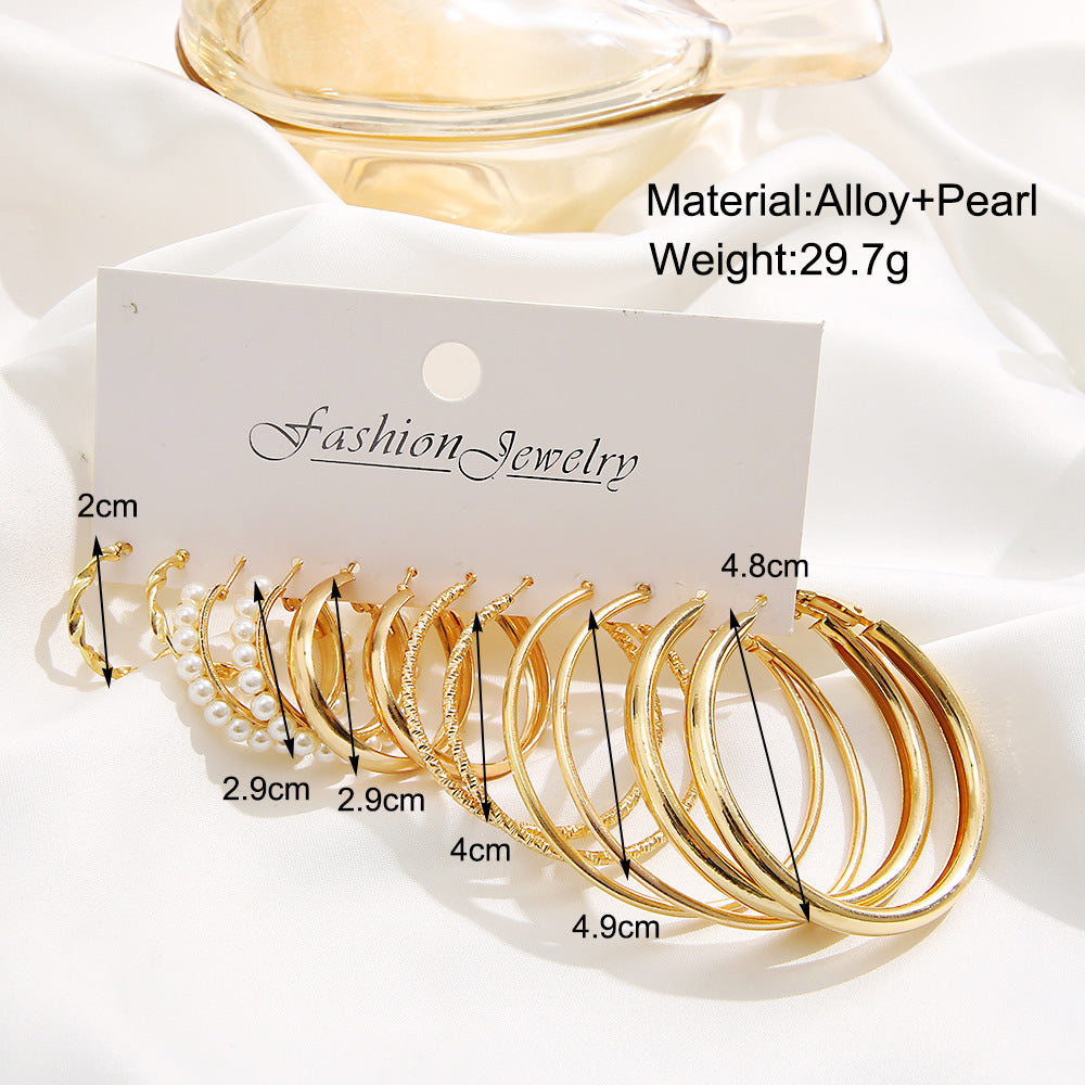 Boho Silver Color Earrings Set for Women