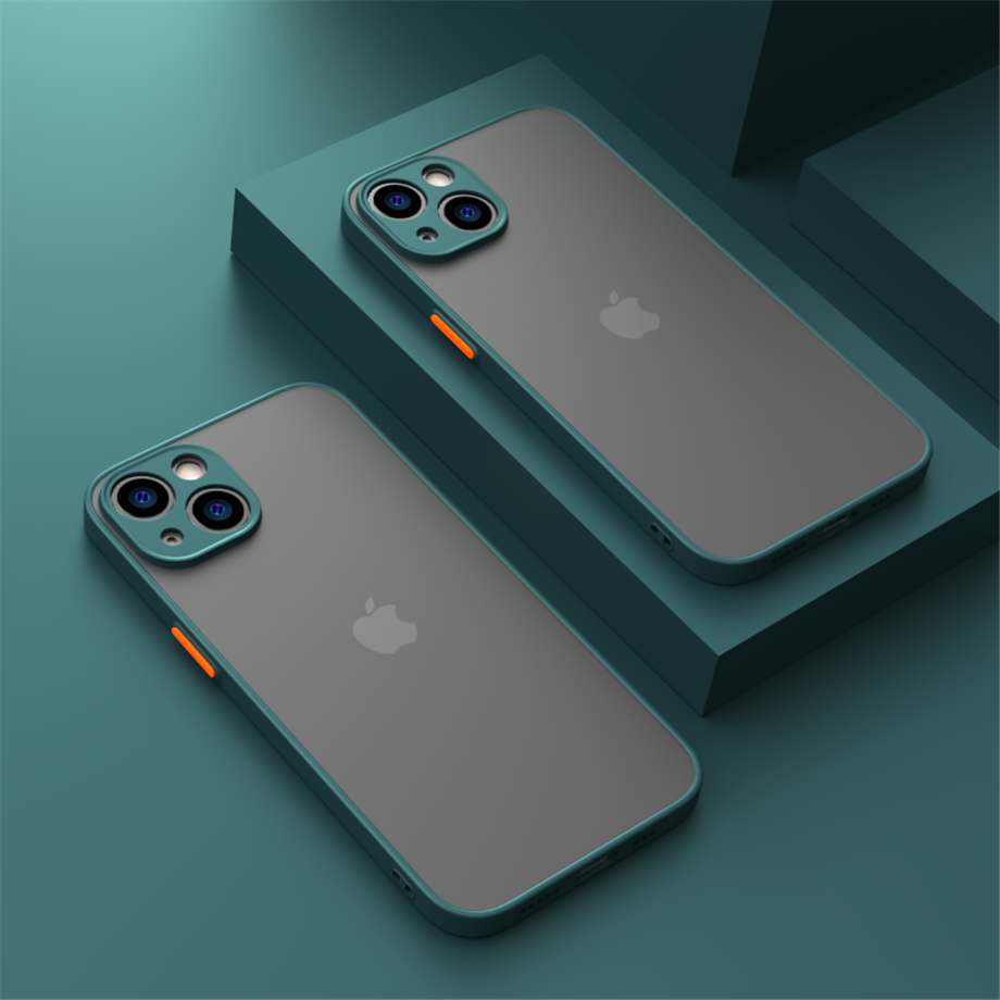 Shockproof Armor Matte Case For iPhone