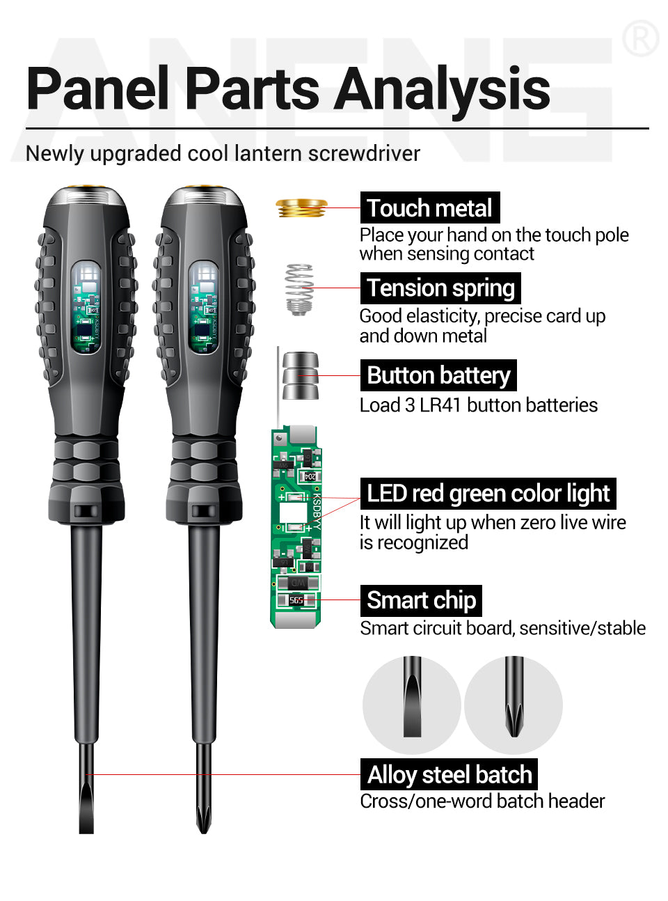 ANENG B05 Word/cross Screwdrivers