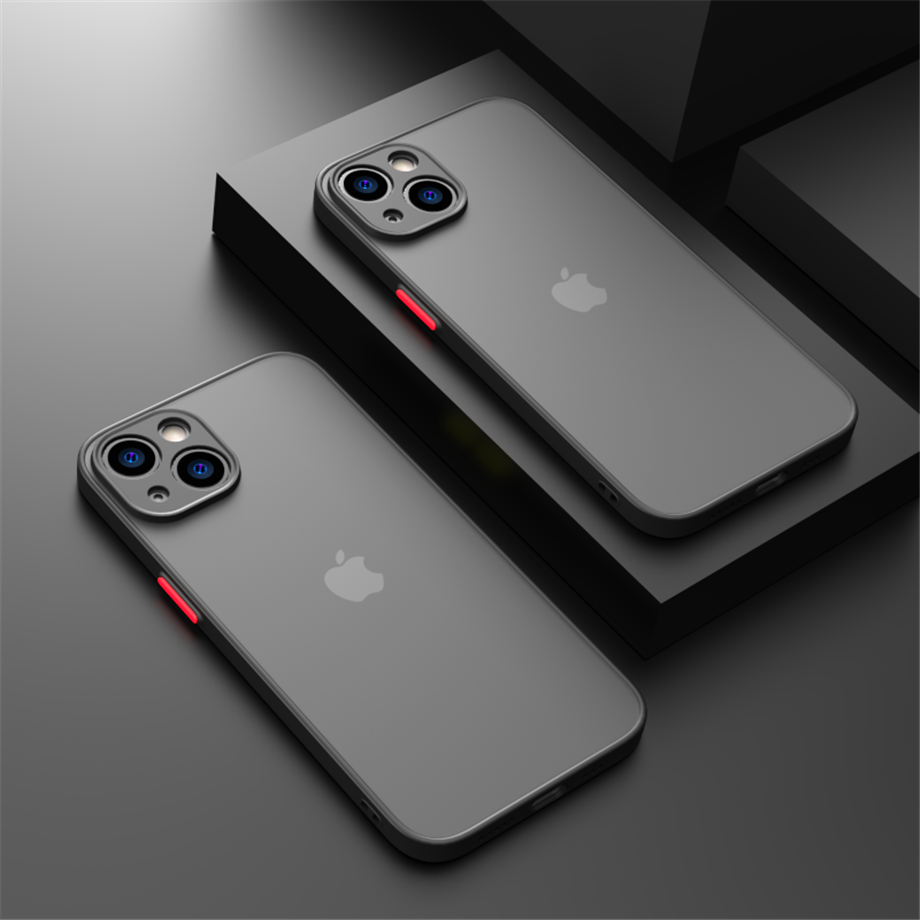 Shockproof Armor Matte Case For iPhone