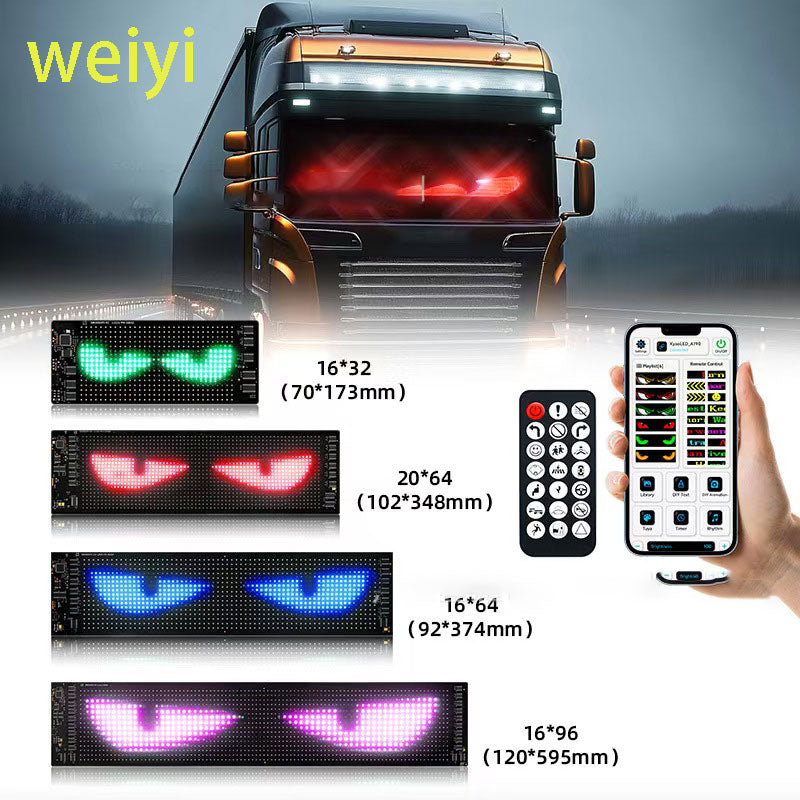 eyes car interior light flexible screen Universal LED matrix pixel panel