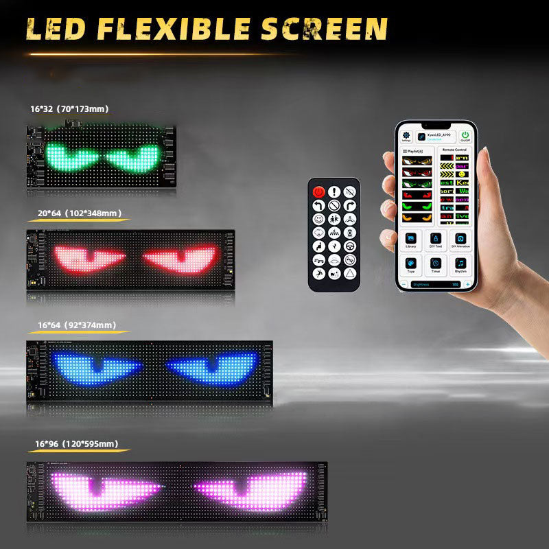 eyes car interior light flexible screen Universal LED matrix pixel panel
