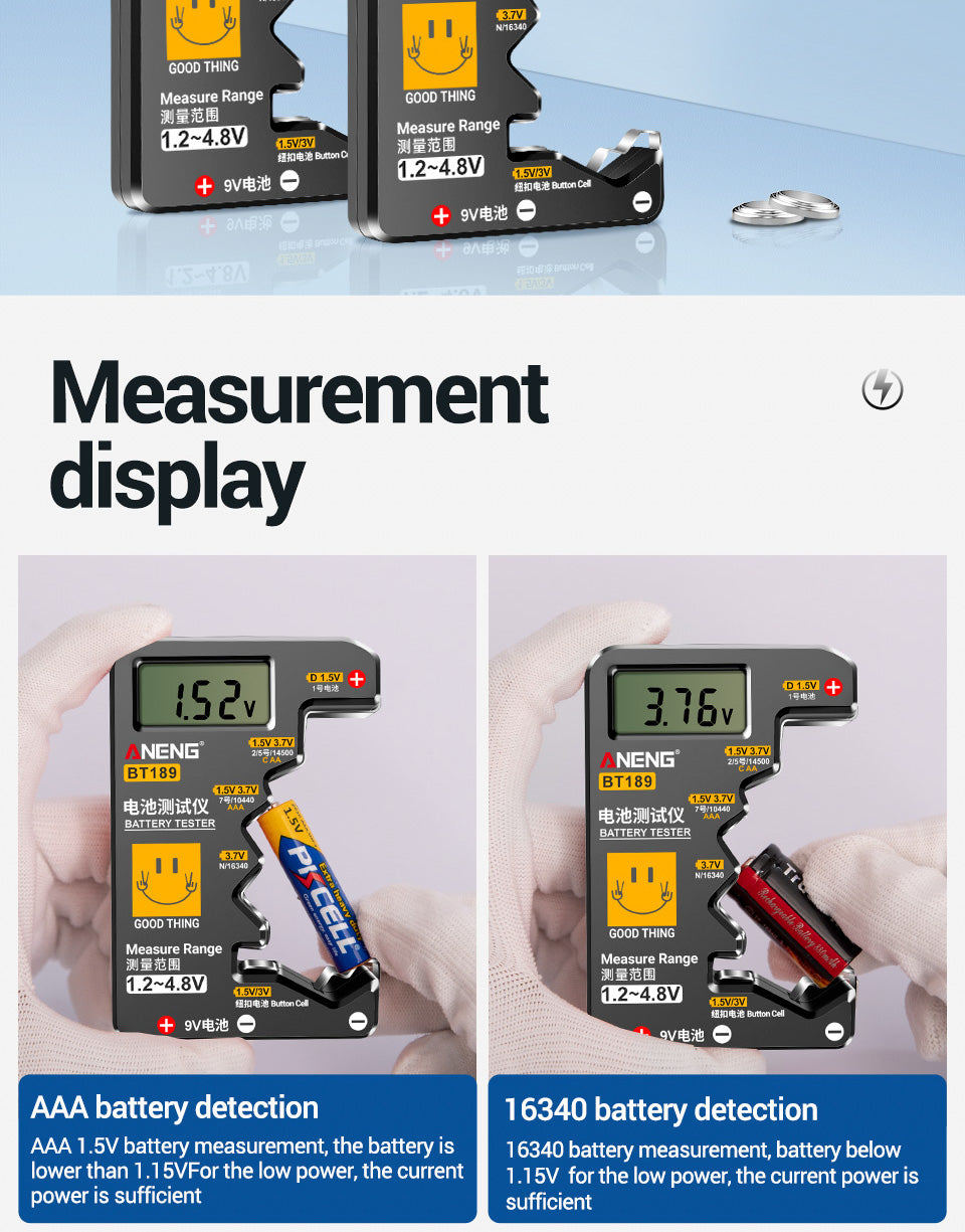 ANENG BT189 Button Cell Battery Tester