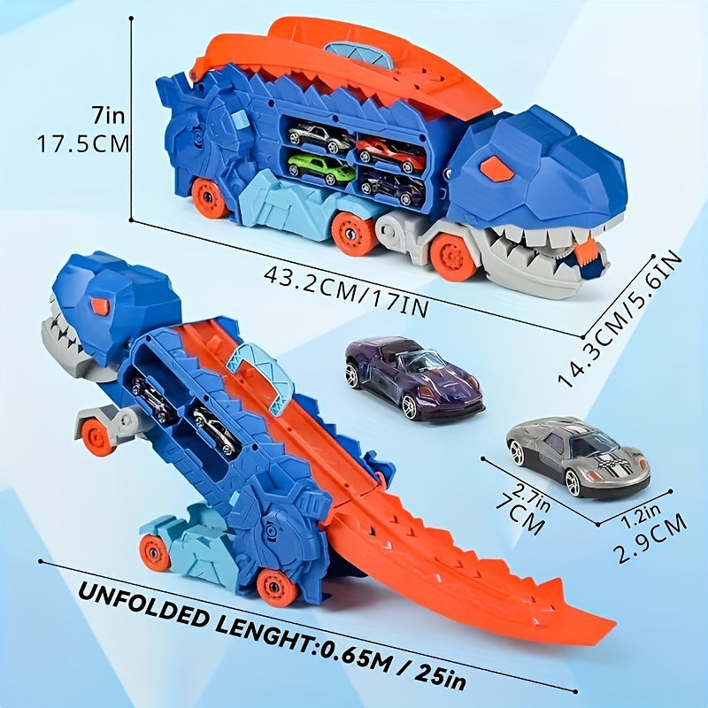 Large truck dinosaur transport vehicle