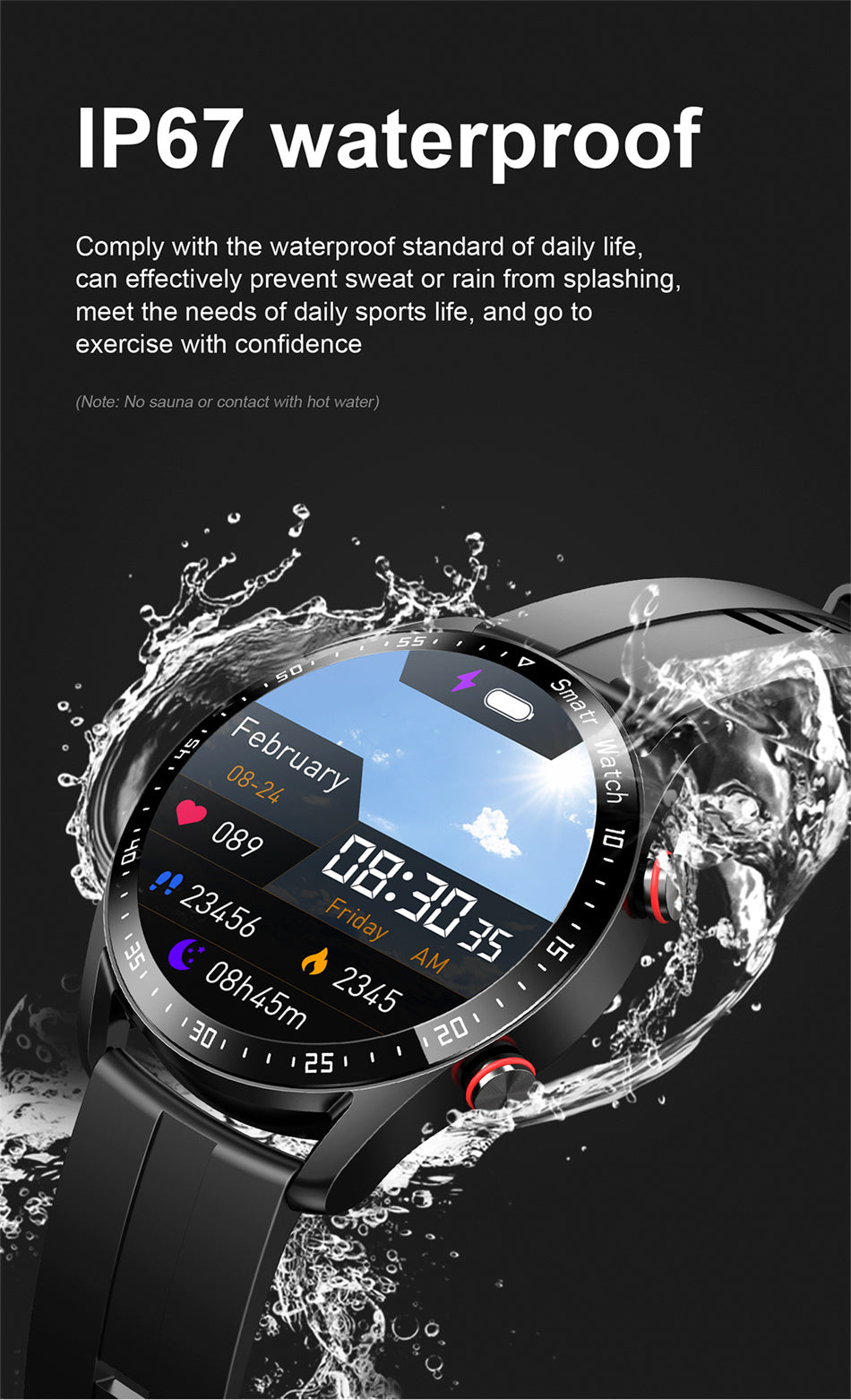 ECG+PPG Bluetooth Call Smart Watch