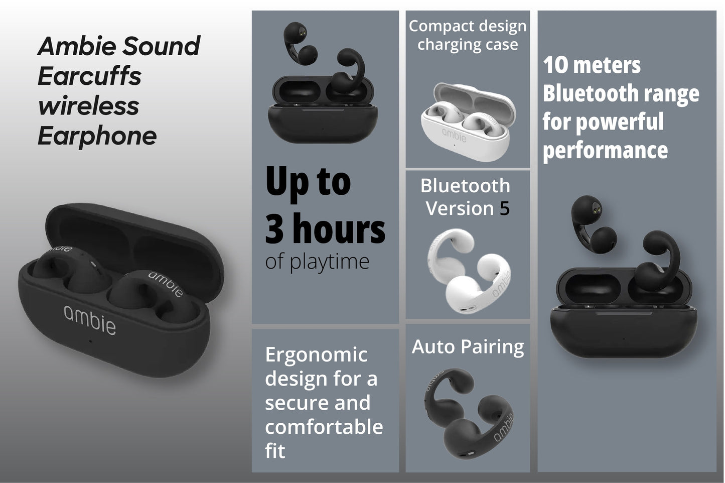 Ambie Sound Earcuffs wireless Earphone