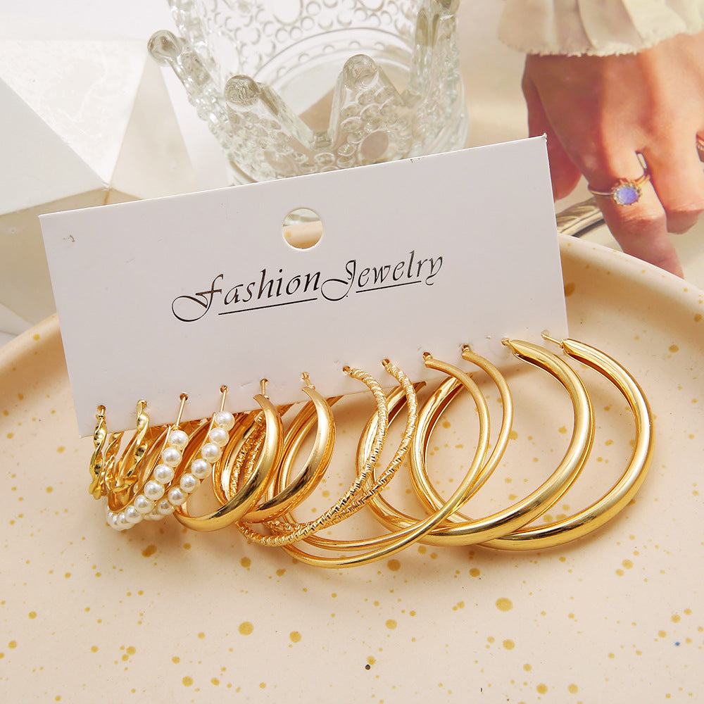 Boho Silver Color Earrings Set for Women