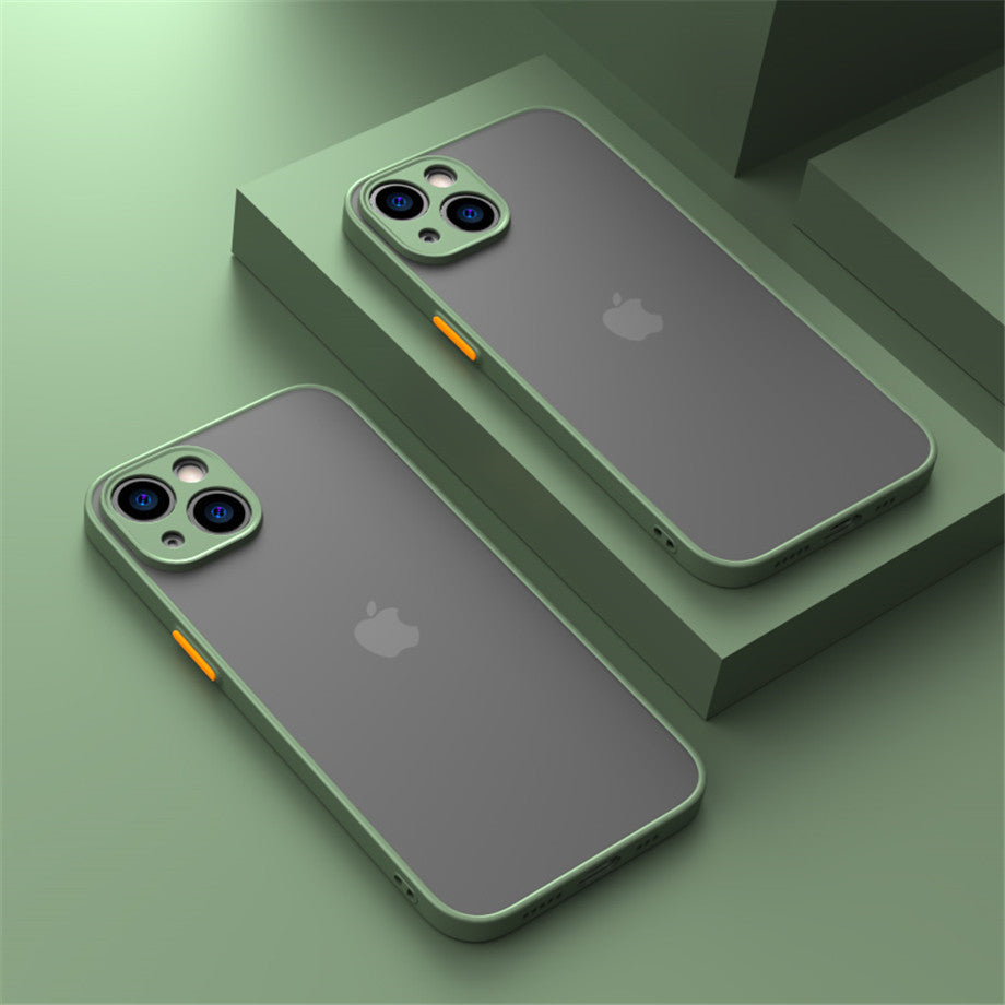 Shockproof Armor Matte Case For iPhone