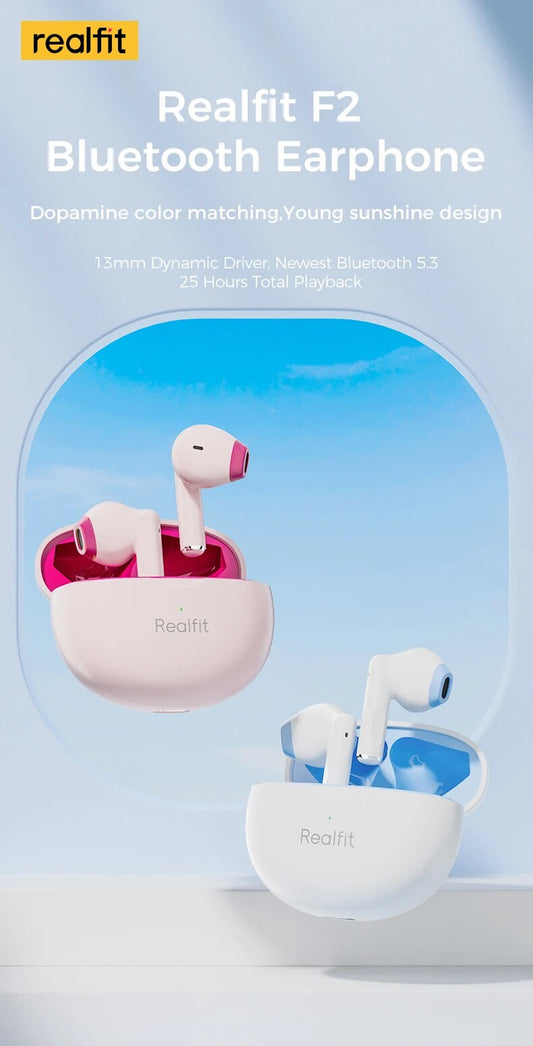 Realfit F2 Bluetooth Earphone Excellent HIFI Quality