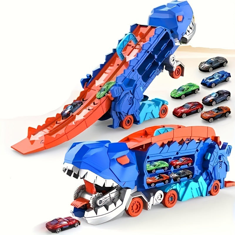 Large truck dinosaur transport vehicle