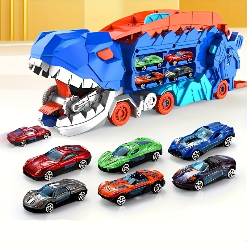 Large truck dinosaur transport vehicle