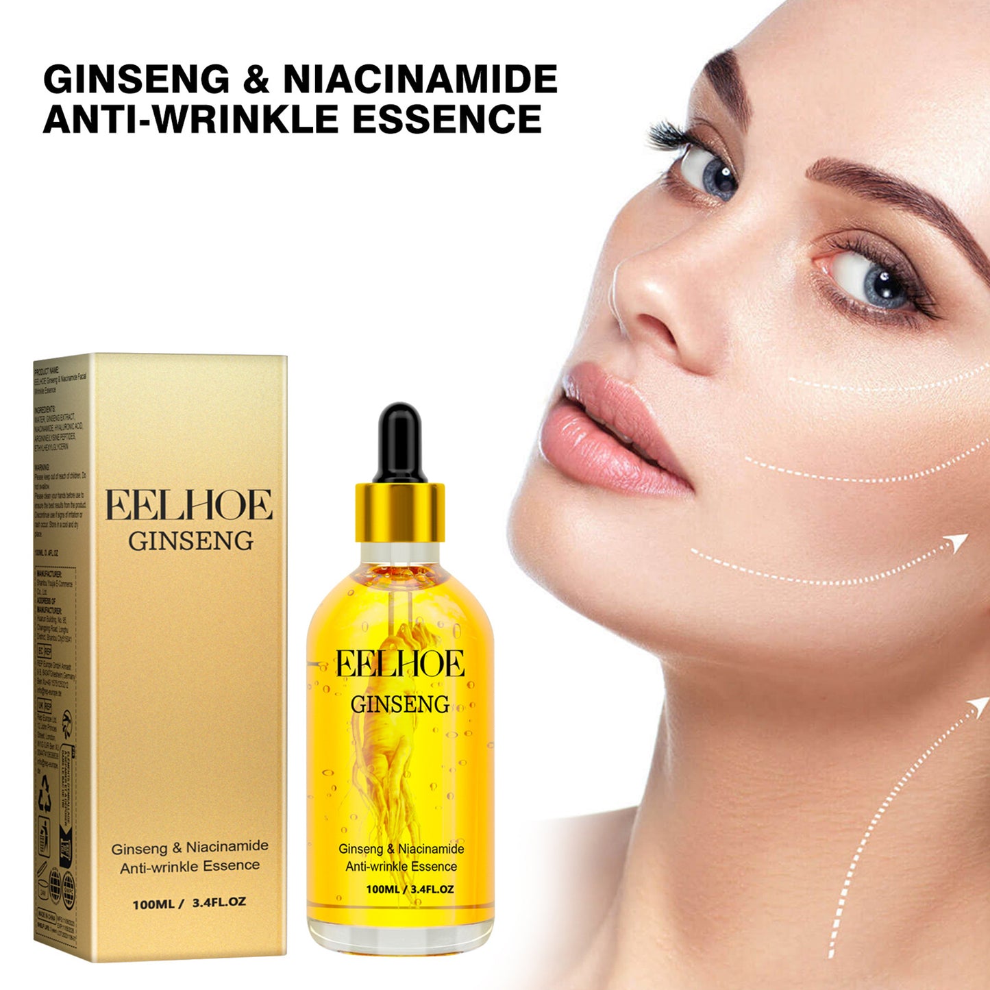 EELHOE Ginseng Essence for Skin Tightening Rejuvenate the Face