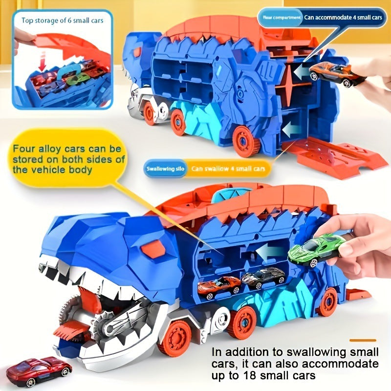 Large truck dinosaur transport vehicle