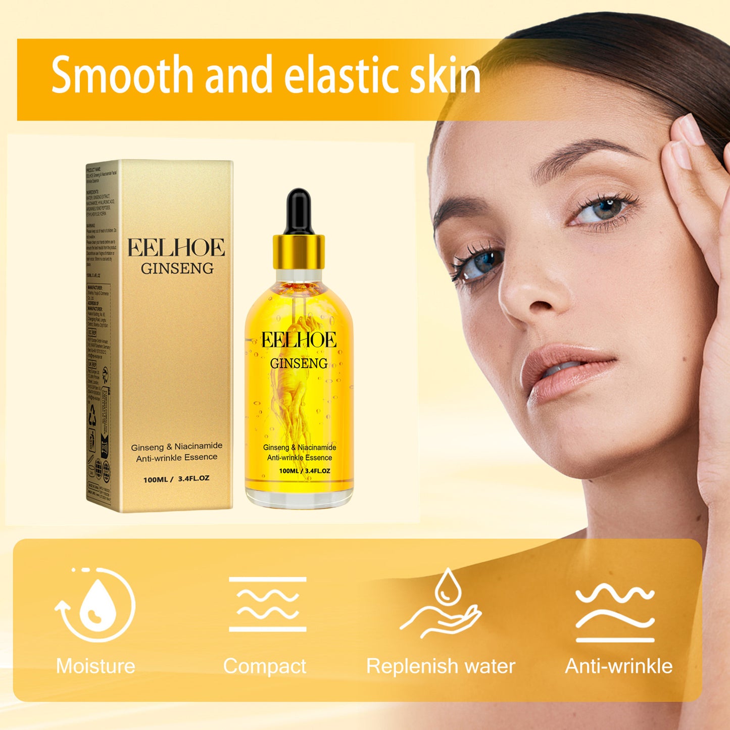 EELHOE Ginseng Essence for Skin Tightening Rejuvenate the Face