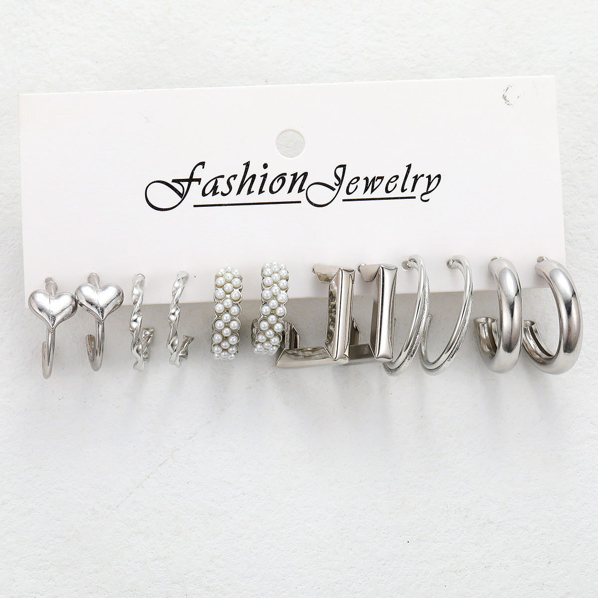 Boho Silver Color Earrings Set for Women