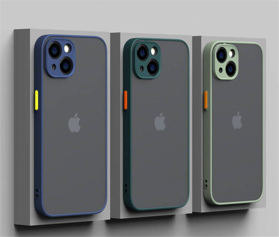 Shockproof Armor Matte Case For iPhone
