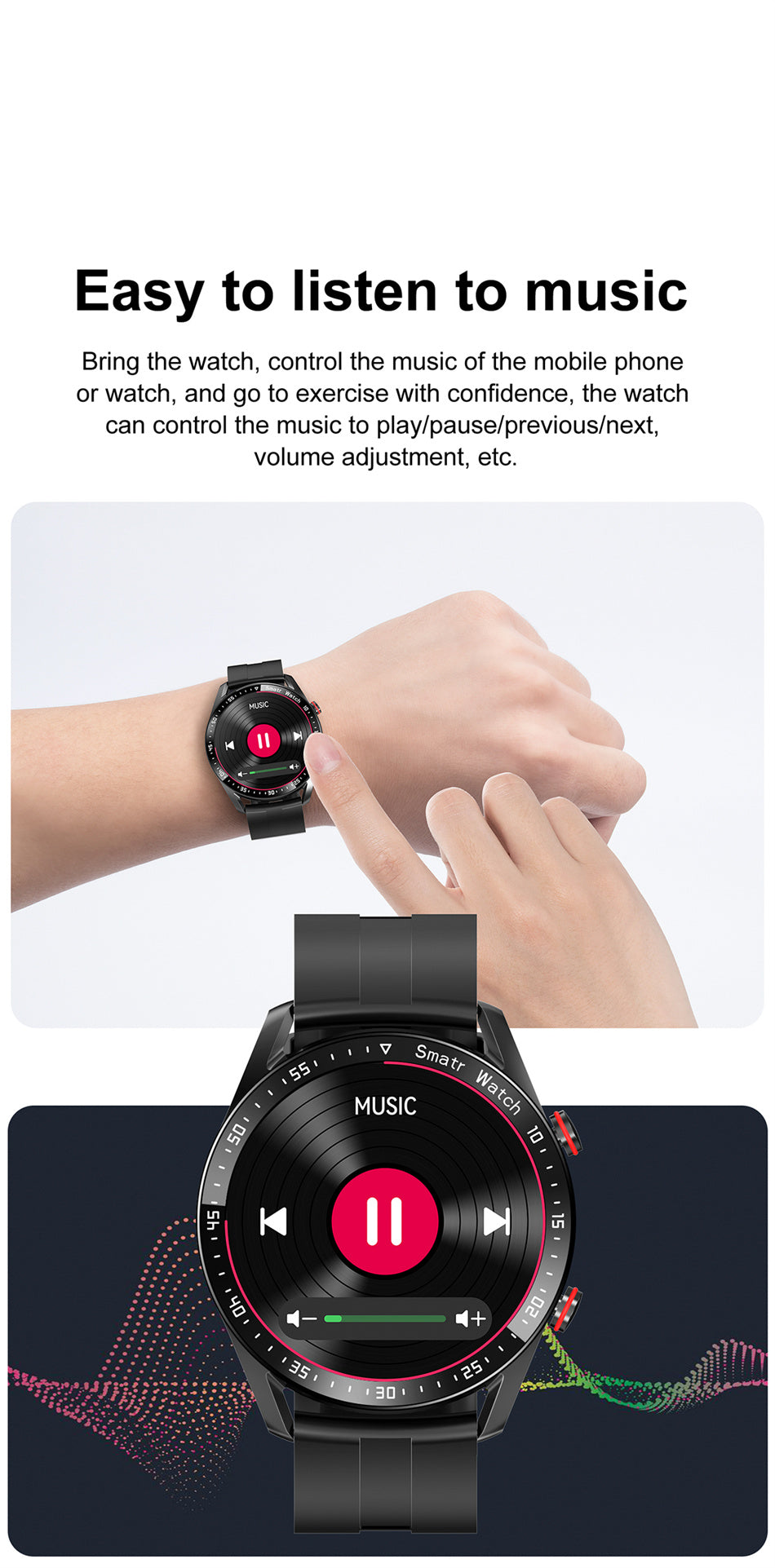 ECG+PPG Bluetooth Call Smart Watch